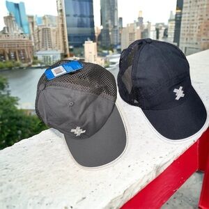 Moisture Wicking Fabric Hats With Reflective Properties. Set of 2